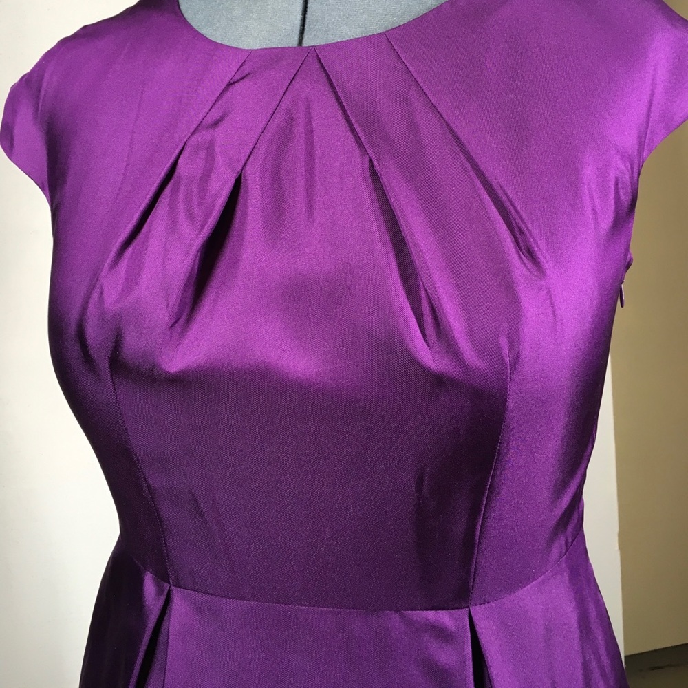 Banana republic purple silk dress size 10